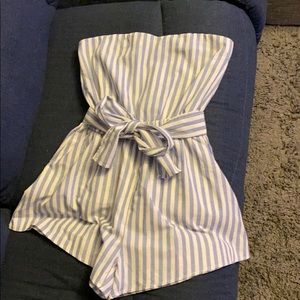 Zaful Striped Romper